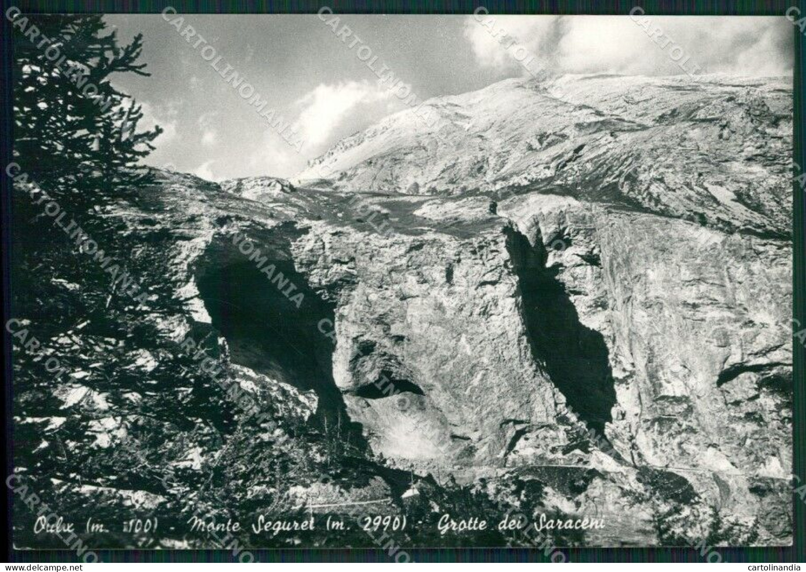 Torino Oulx Monte Seguret Grotte Dei Saraceni Foto FG Cartolina KB1972 - Altri & Non Classificati