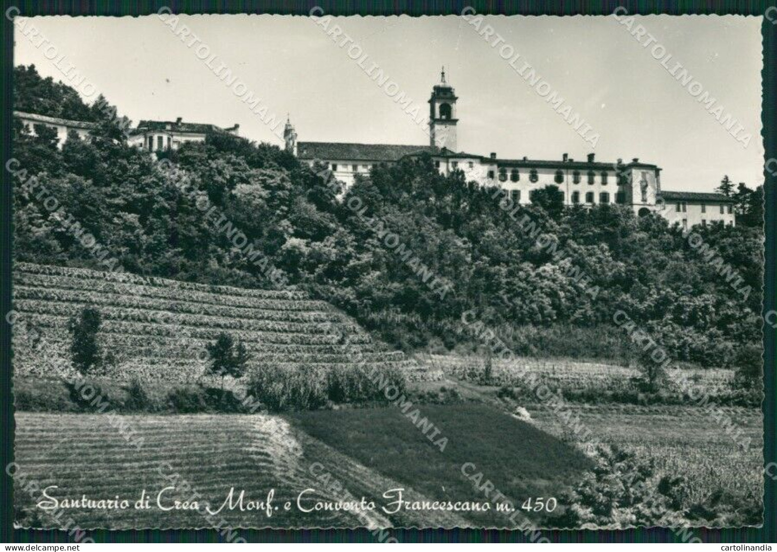 Alessandria Crea Santuario Di Convento Francescano Foto FG Cartolina KB1977 - Alessandria