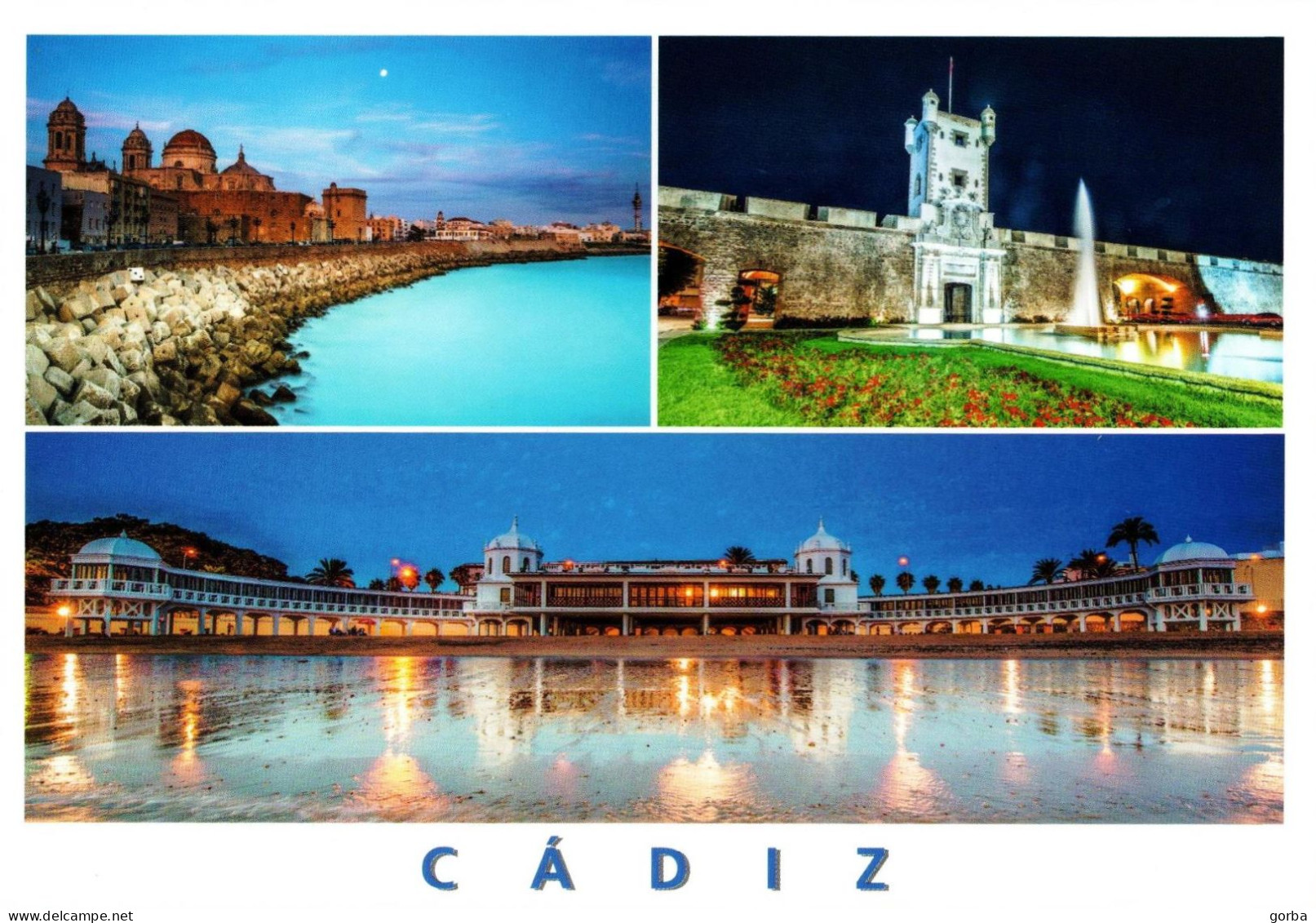 *CPM - ESPAGNE - ANDALOUSIE - CADIX - Multivue - Cádiz