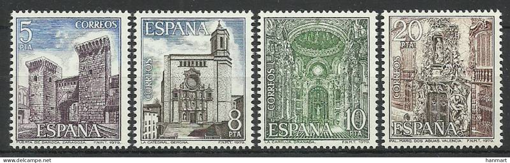 Spain 1979 Mi 2419-2422 MNH  (ZE1 SPN2419-2422) - Skulpturen