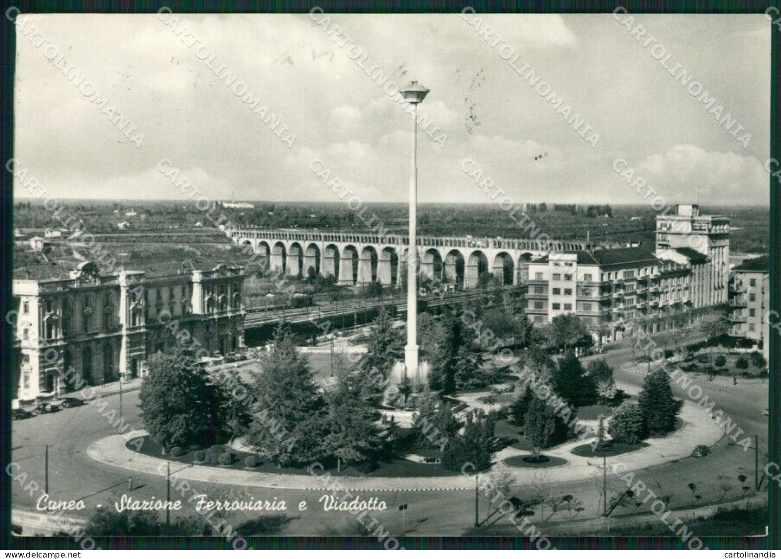 Cuneo Città PIEGA Foto FG Cartolina KB2058 - Cuneo