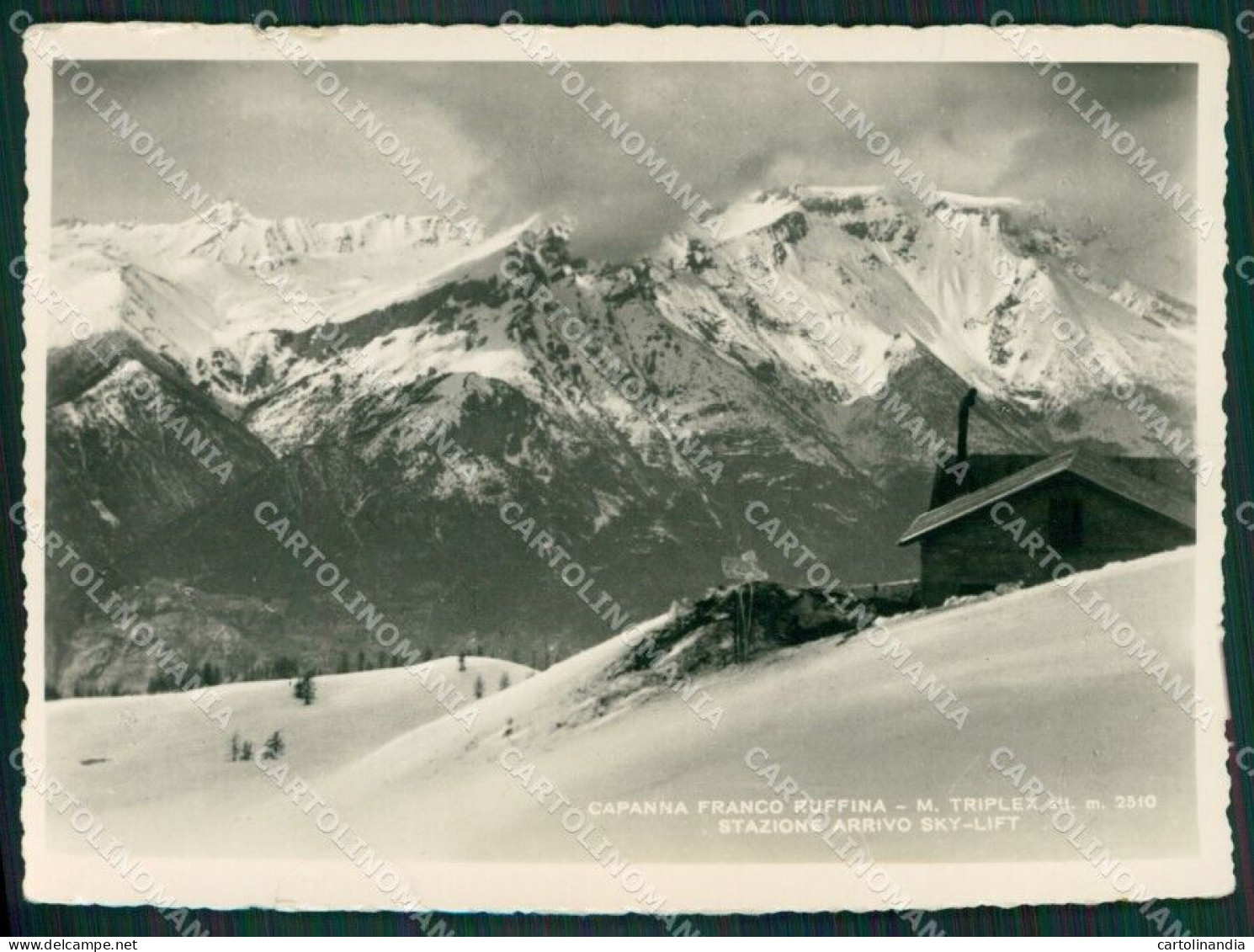 Torino Sauze D'Oulx Capanna Ruffina Nevicata Foto FG Cartolina KB2053 - Sonstige & Ohne Zuordnung