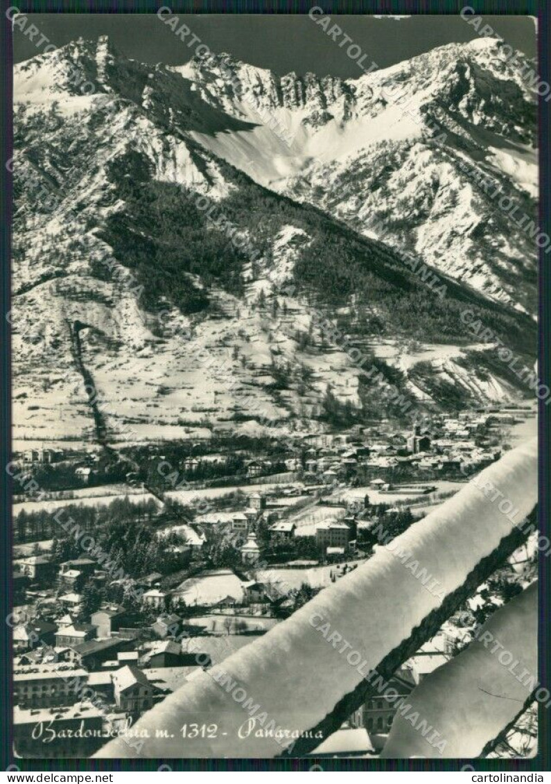 Torino Bardonecchia Nevicata Foto FG Cartolina KB2080 - Altri & Non Classificati