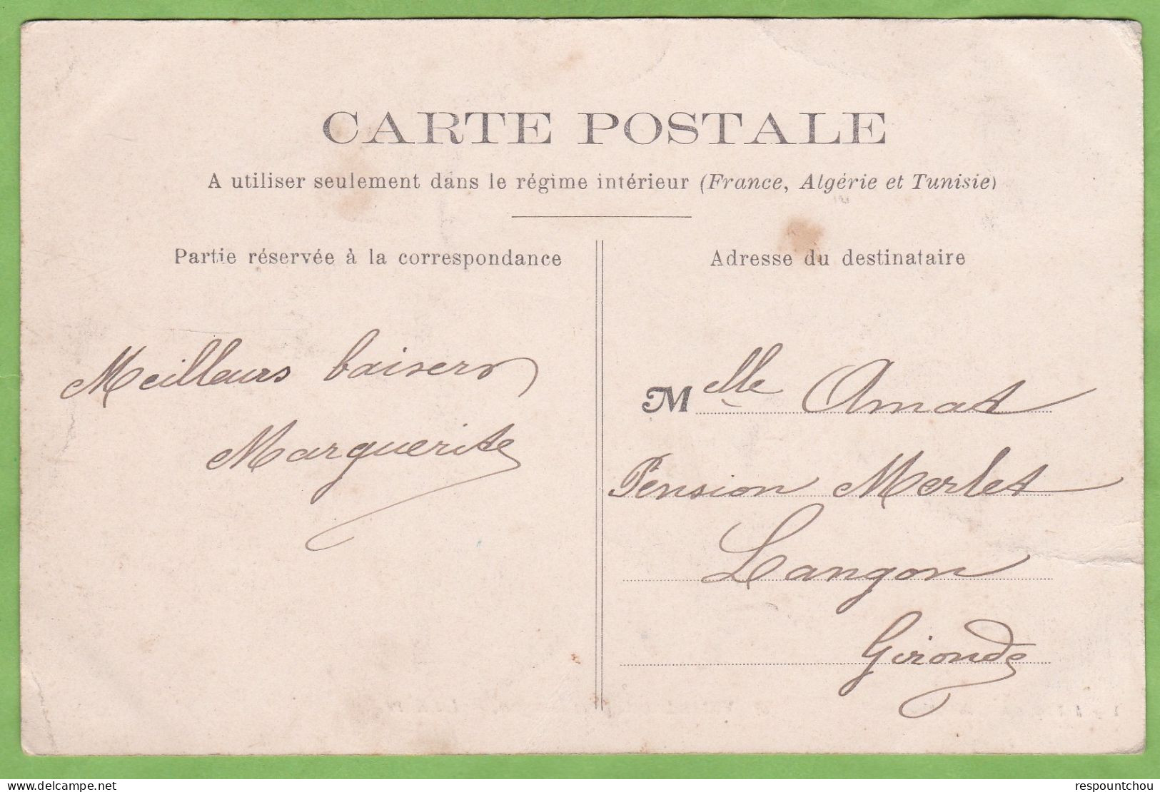 Rare Vue CPA VILLANDRAUT Près Langon La Gare 33 Gironde - Altri & Non Classificati