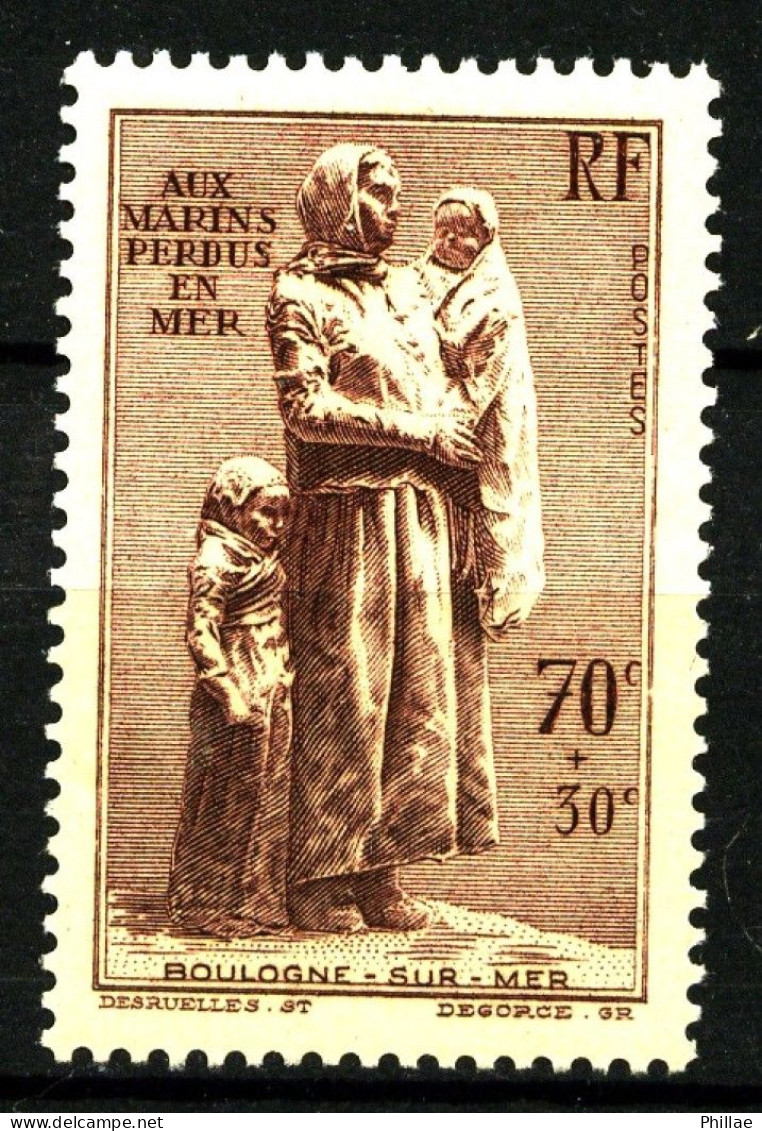 447 - 70c+30c Marins Perdus En Mer - Neuf N** - Très Beau (infime Défaut De Gomme Verso) - Unused Stamps