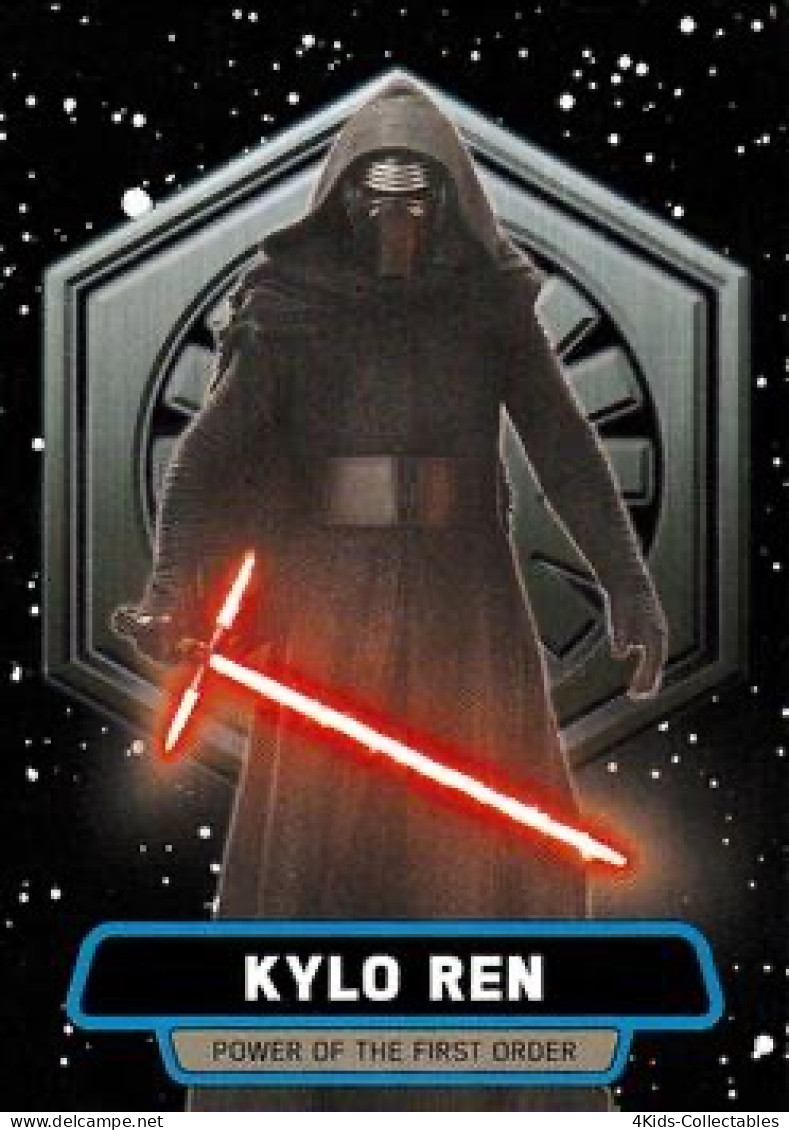 2015 Topps STAR WARS Journey To The Force Awakens "Power Of The First Order" FO-1 Kylo Ren - Star Wars