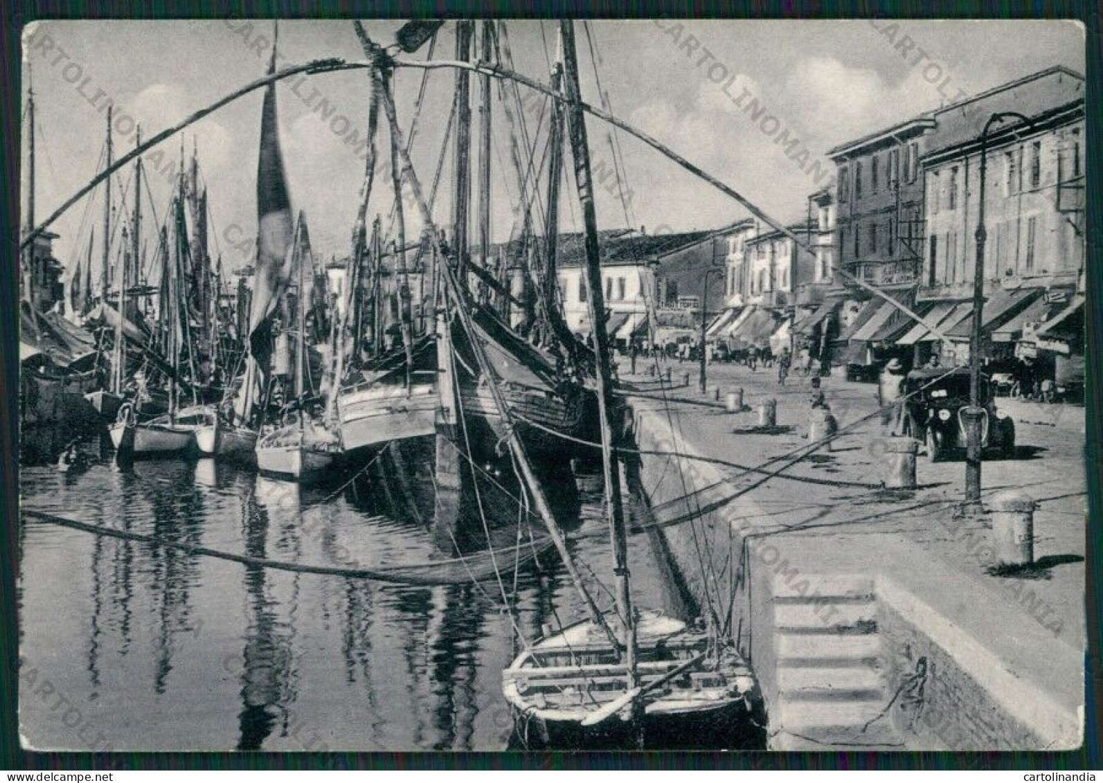 Forlì Cesenatico Porto Canale PIEGA Foto FG Cartolina KB1032 - Forli