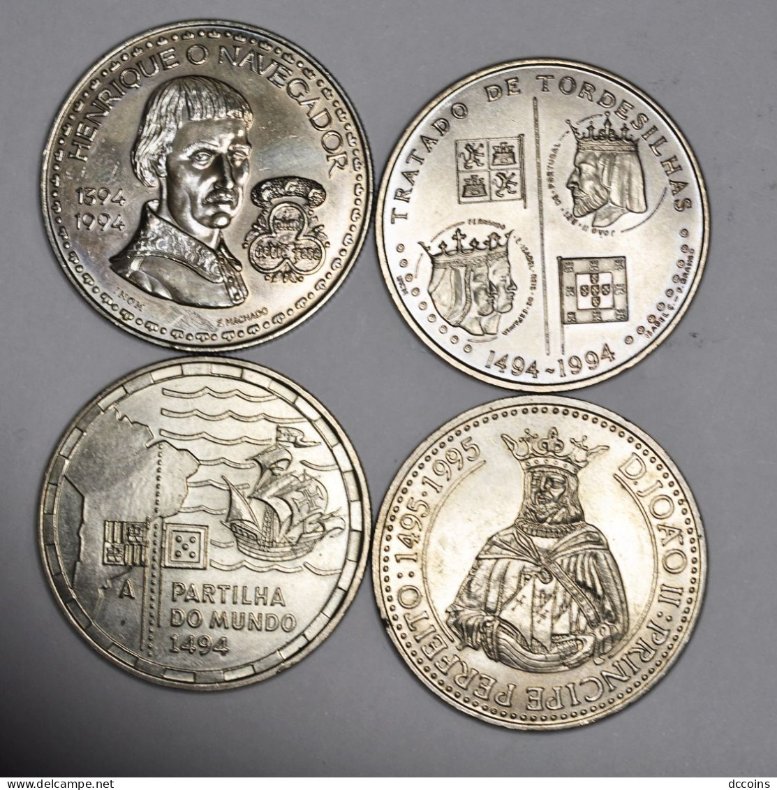 Golden Age Of Portuguese Discoveries - 5º Set 200 Escudos (4 Coins) 1994 - Portogallo