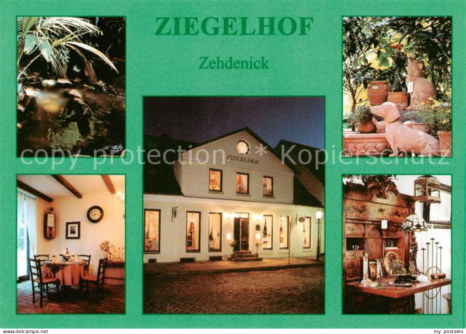 73860526 Zehdenick Cafe Weinstube Ziegelhof Teich Gaststube Terracotta Figuren Z - Zehdenick