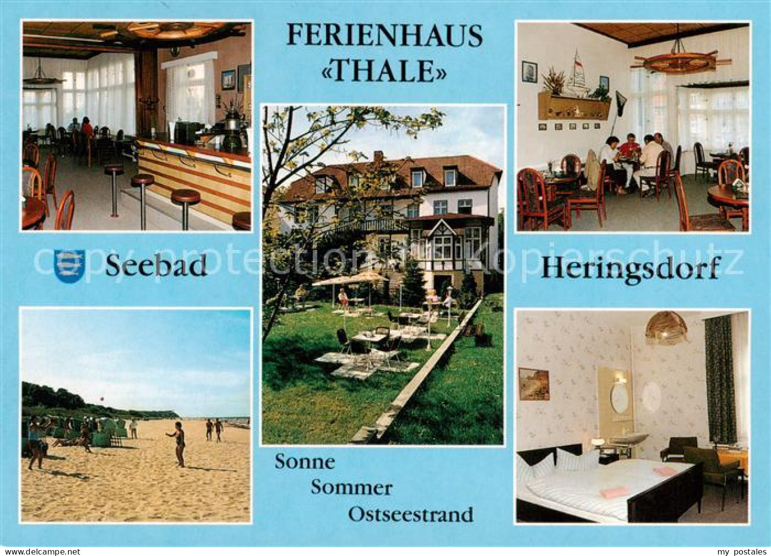 73860516 Heringsdorf  Ostseebad Usedom Ferienhaus Thale Bar Gastraum Strand Zimm - Autres & Non Classés