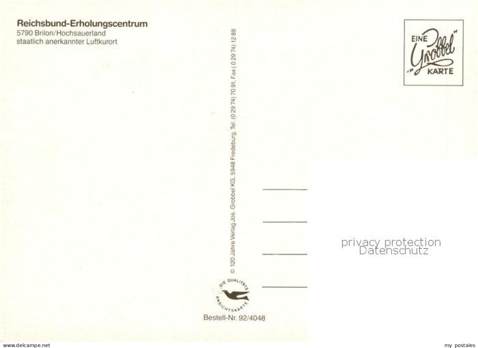 73860487 Brilon Reichsbund Erholungszentrum Brilon - Brilon