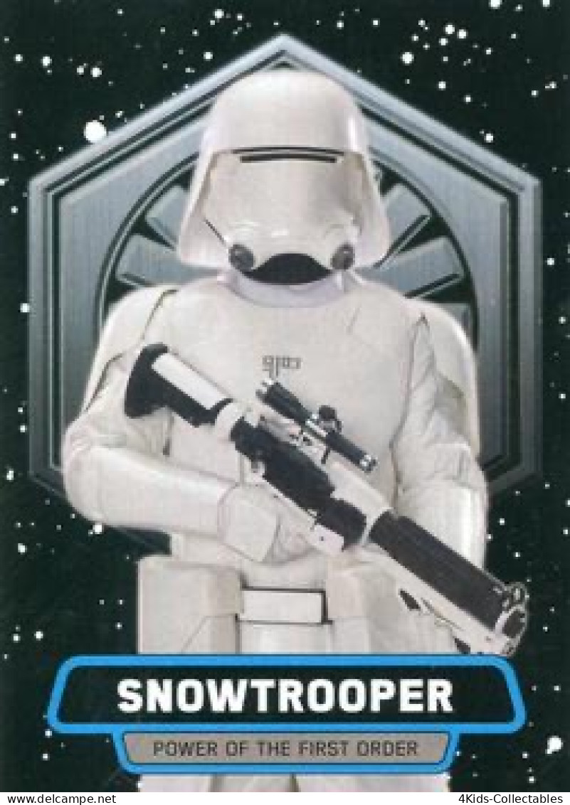 2015 Topps STAR WARS Journey To The Force Awakens "Power Of The First Order" FO-4 Snowtrooper - Star Wars