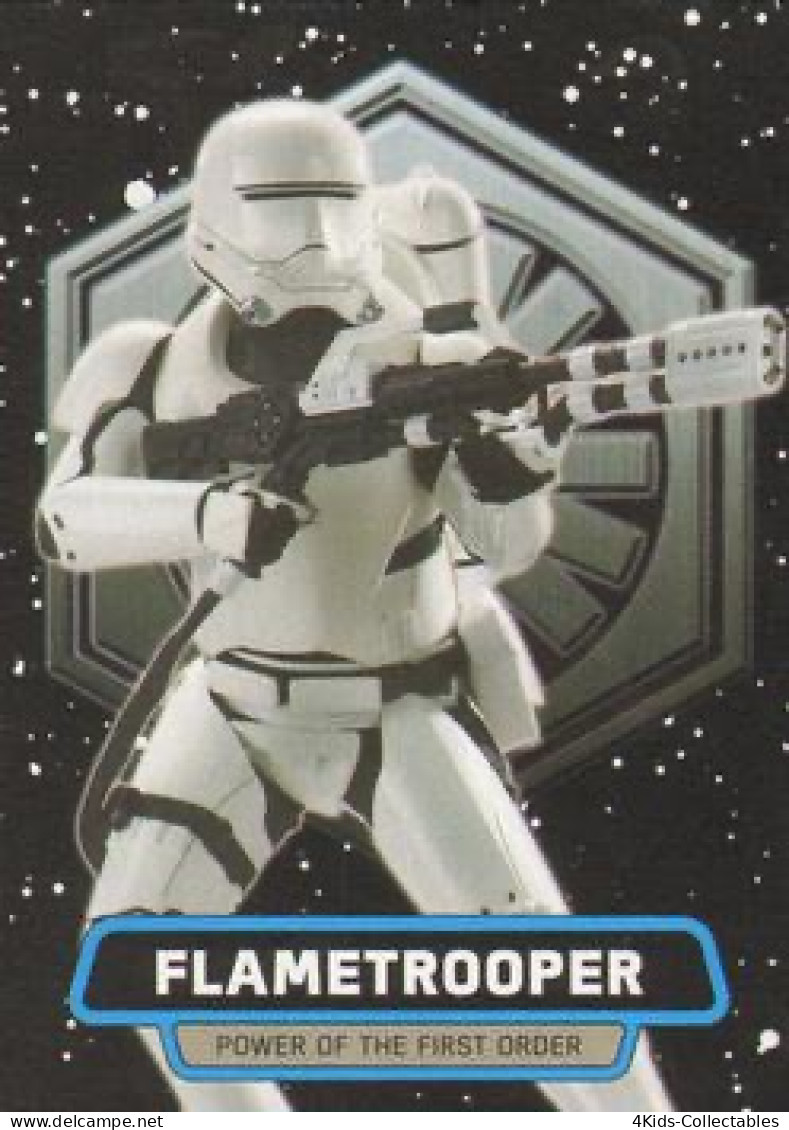 2015 Topps STAR WARS Journey To The Force Awakens "Power Of The First Order" FO-5 Flametrooper - Star Wars