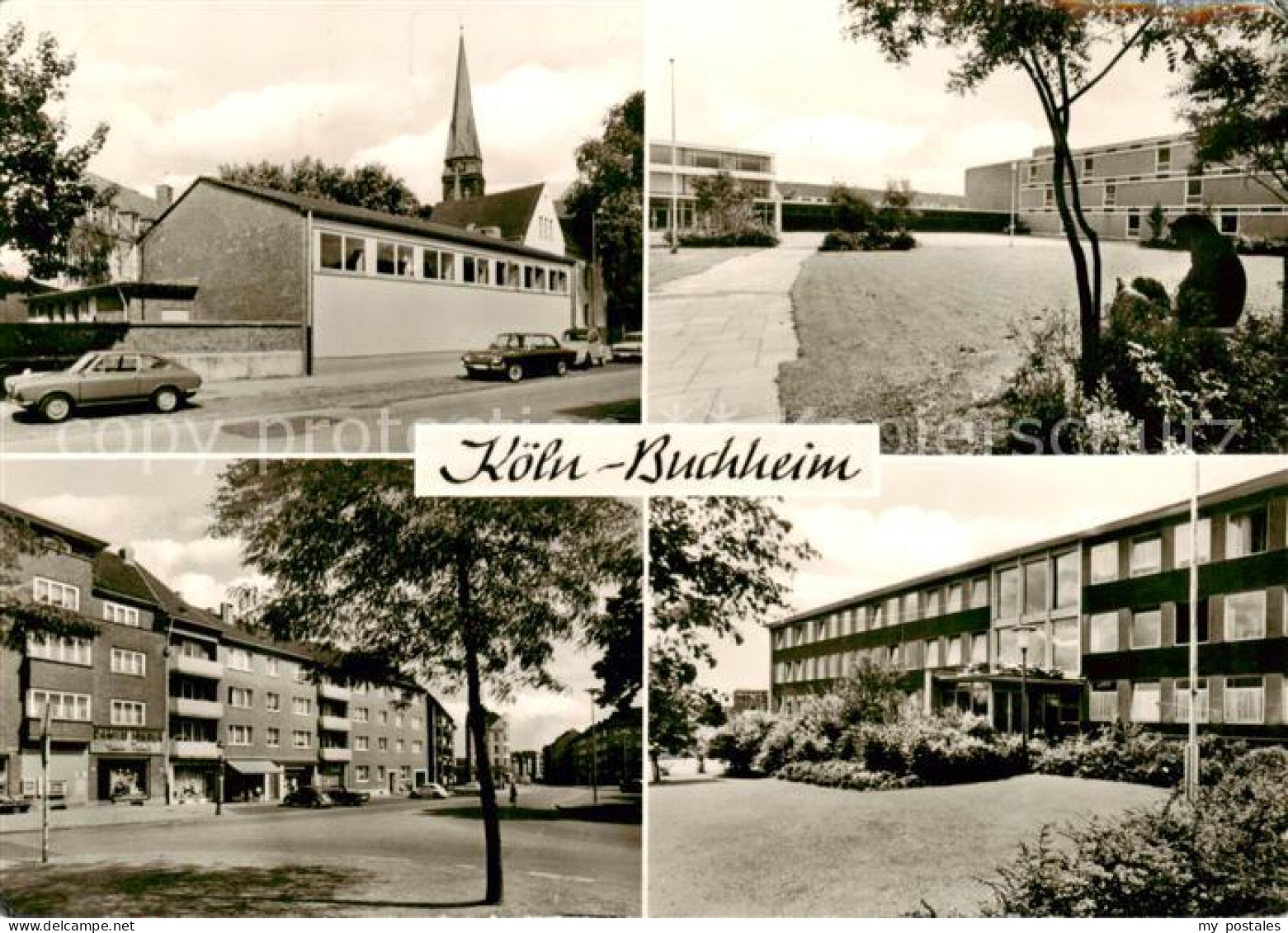 73860452 Buchheim Koeln Teilansichten Kirche Schule Wohngebiet Buchheim Koeln - Koeln