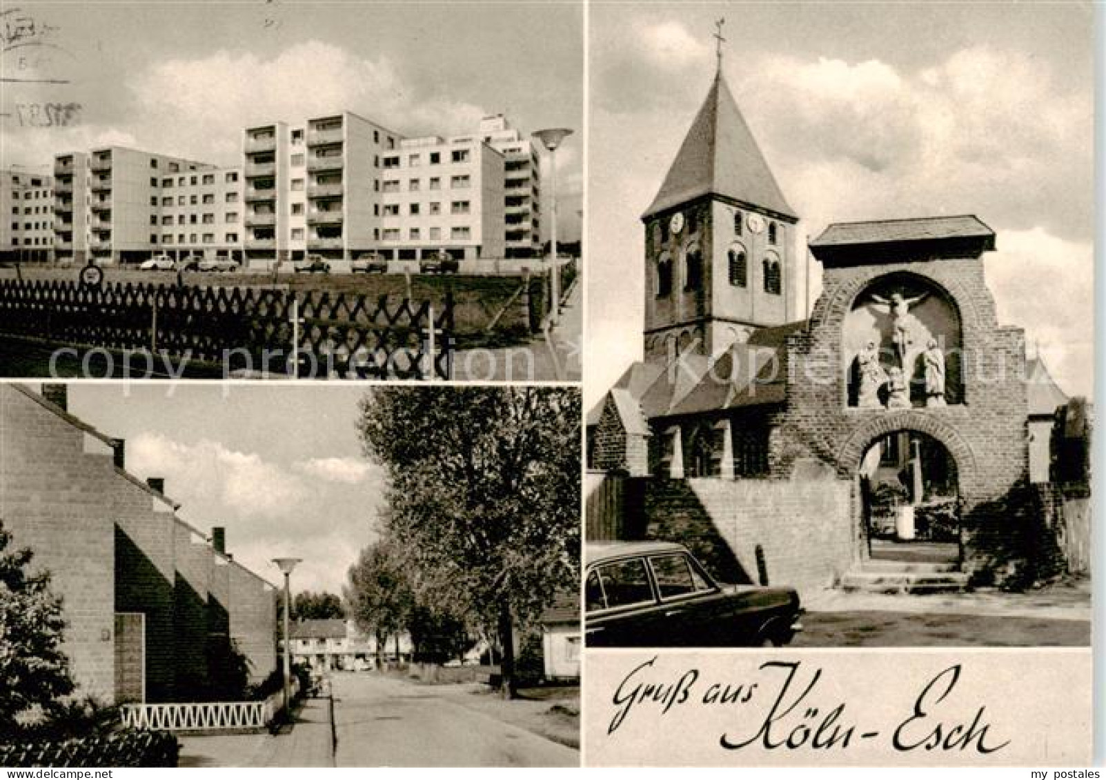 73860437 Esch Frechen Wohnsiedlung Kirche Esch Frechen - Köln