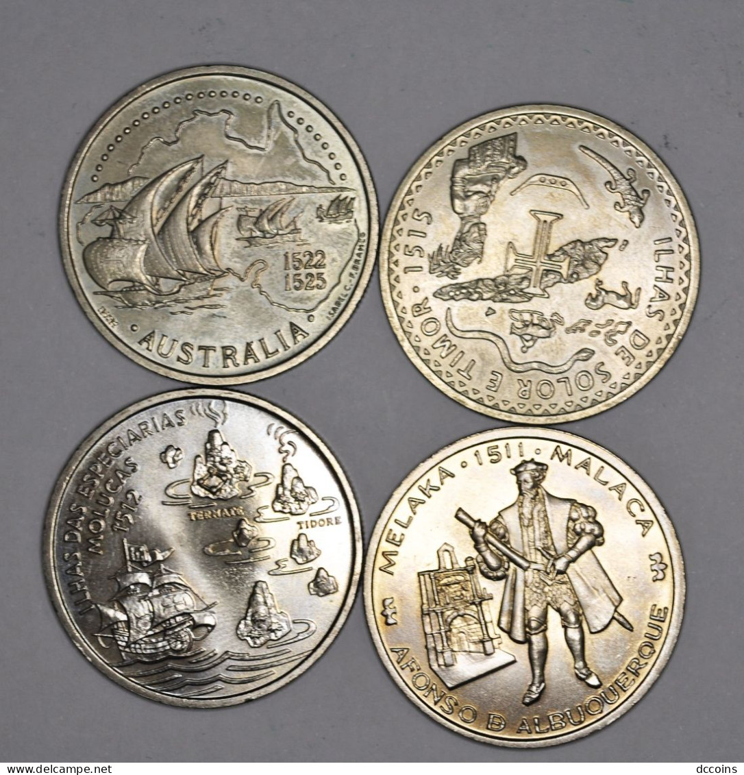 Golden Age Of Portuguese Discoveries - 6º Set 200 Escudos (4 Coins) 1995 - Portogallo