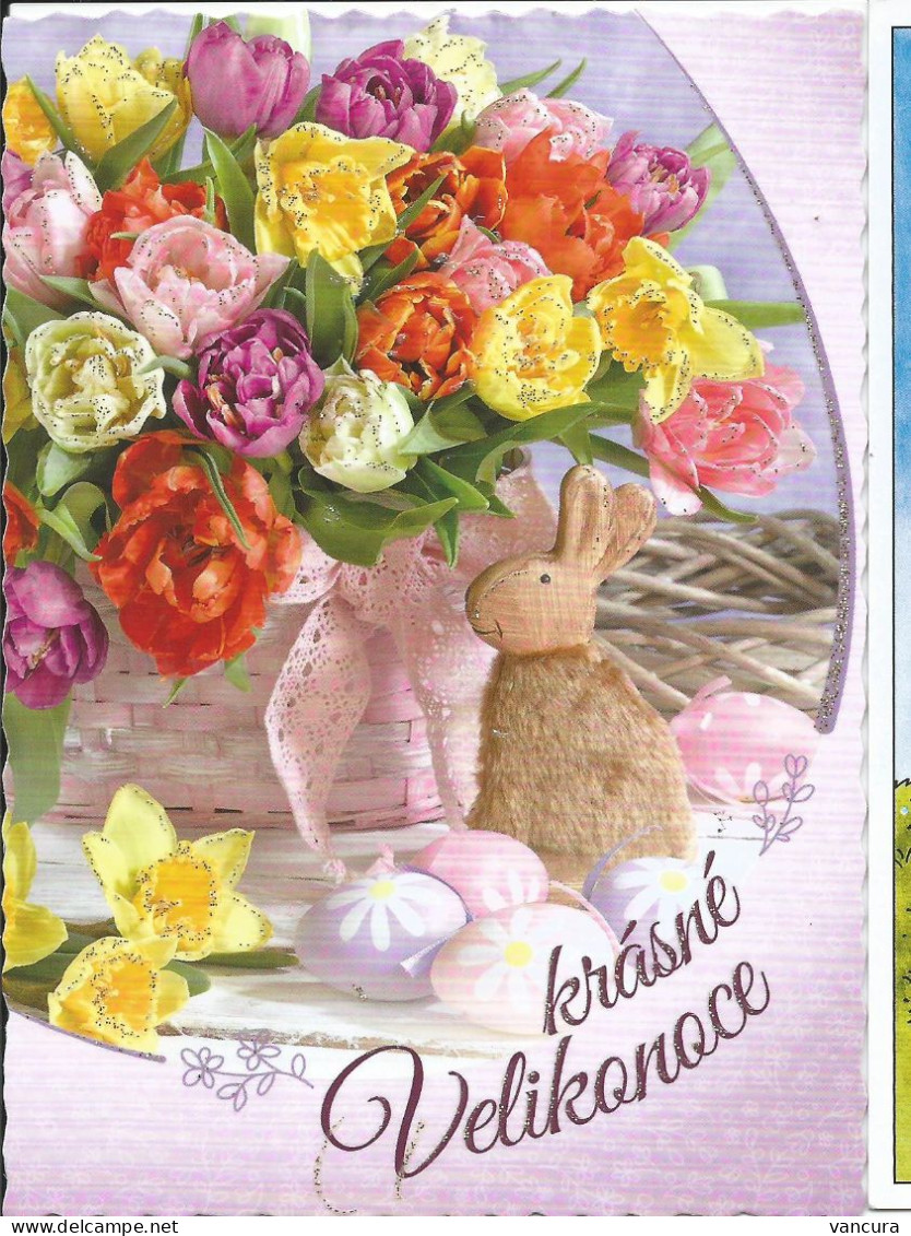 Picture Postcard Czech Republic Beuatiful Easter Used In 2024 - Pascua