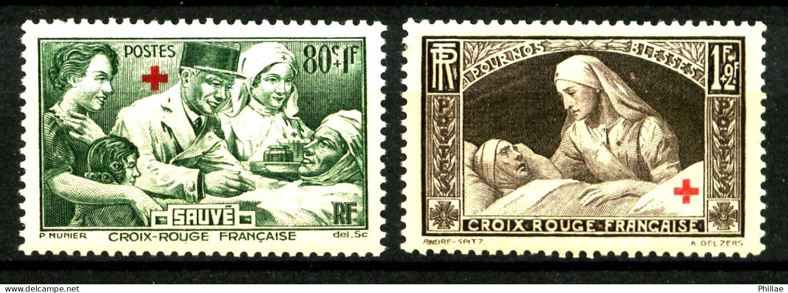 459 / 460 - Paire Croix-Rouge - Neufs N** - TB - Unused Stamps