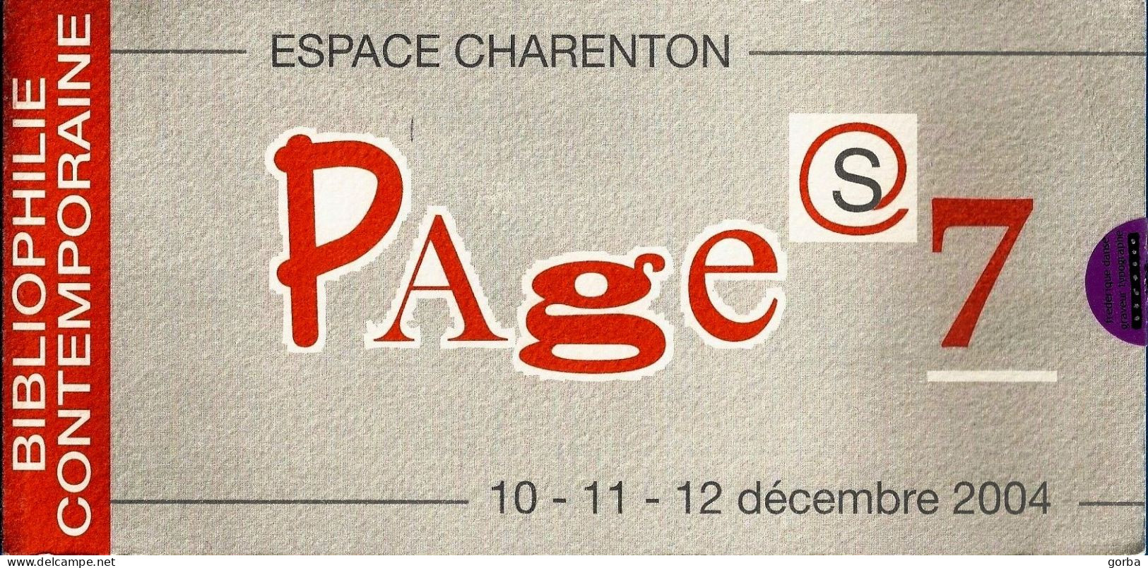 *CPM Double - 10.5 X 21 - Salon Pages 7 - 120 éditeurs Vous Invitent- Espace Charenton PARIS (75) - Other & Unclassified