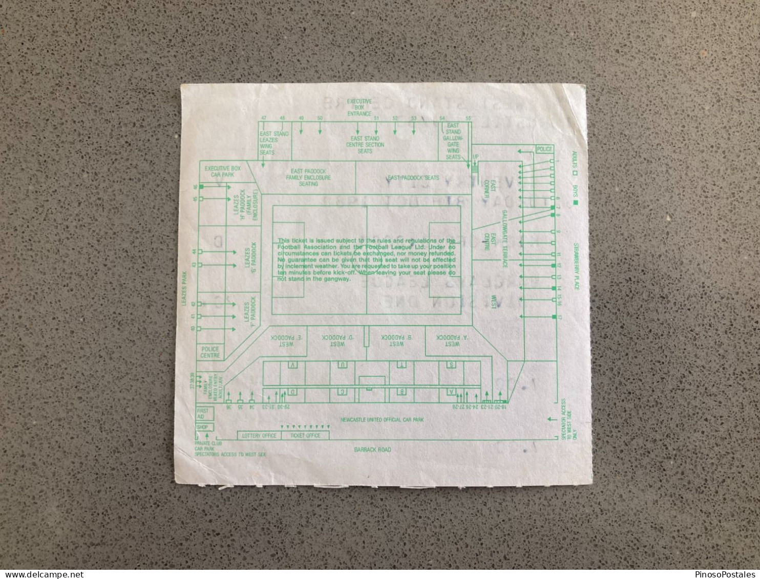 Newcastle United V Coventry City 1988-89 Match Ticket - Tickets - Entradas