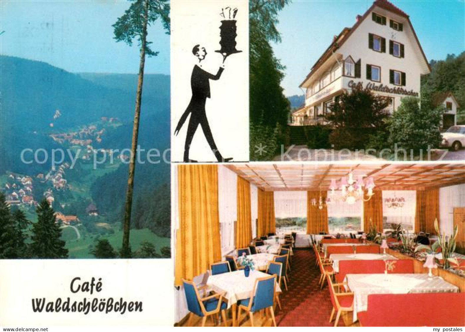 73860297 Herrenalb Bad Herrenalb Cafe Waldschloesschen Gastraum Panorama  - Bad Herrenalb