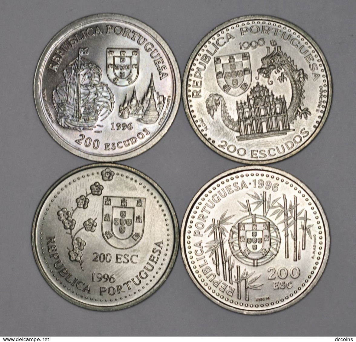 Golden Age Of Portuguese Discoveries - 7º Set 200 Escudos (4 Coins) 1996 - Portugal