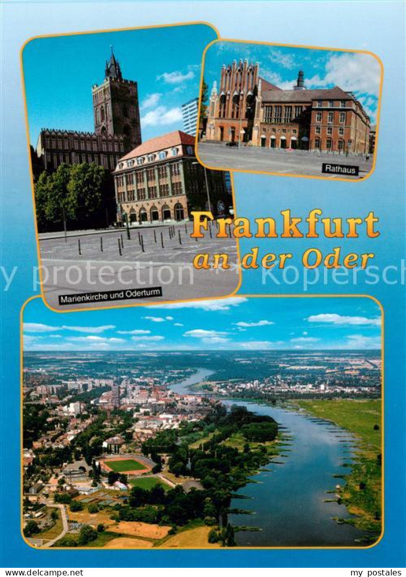 73860295 Frankfurt Oder Marienkirche Und Oderturm Rathaus Fliegeraufnahme Frankf - Frankfurt A. D. Oder