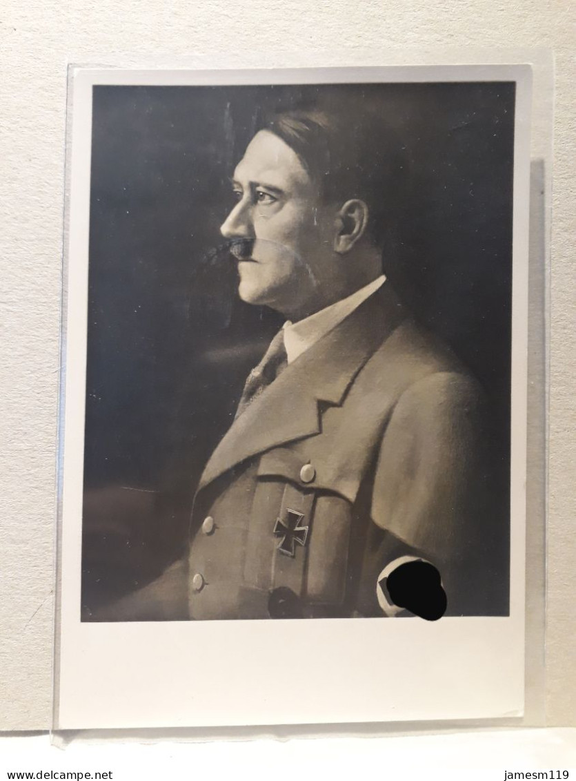 Adolf Hitler Porträt - Weidenau - Postkarte - Guerre 1939-45