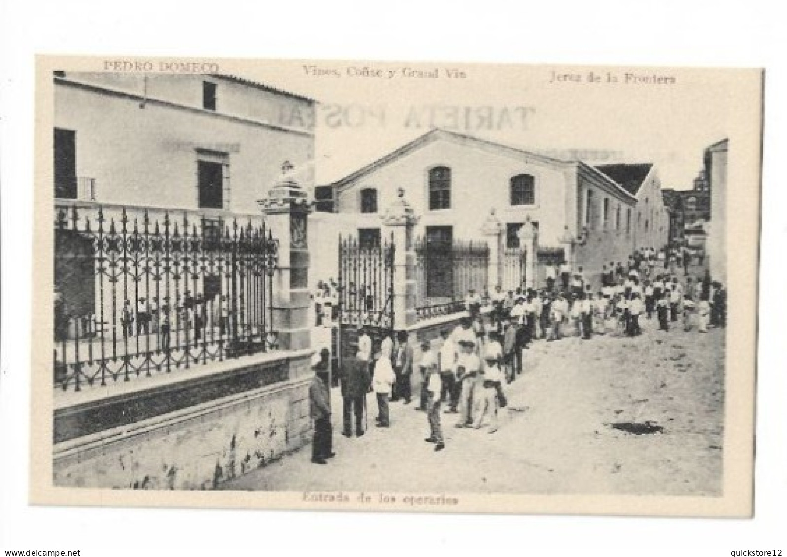 Entrada De Los Operarios Vinos Coñac Y Grand Via - Jerez De La Frontera  6888 - Sonstige & Ohne Zuordnung