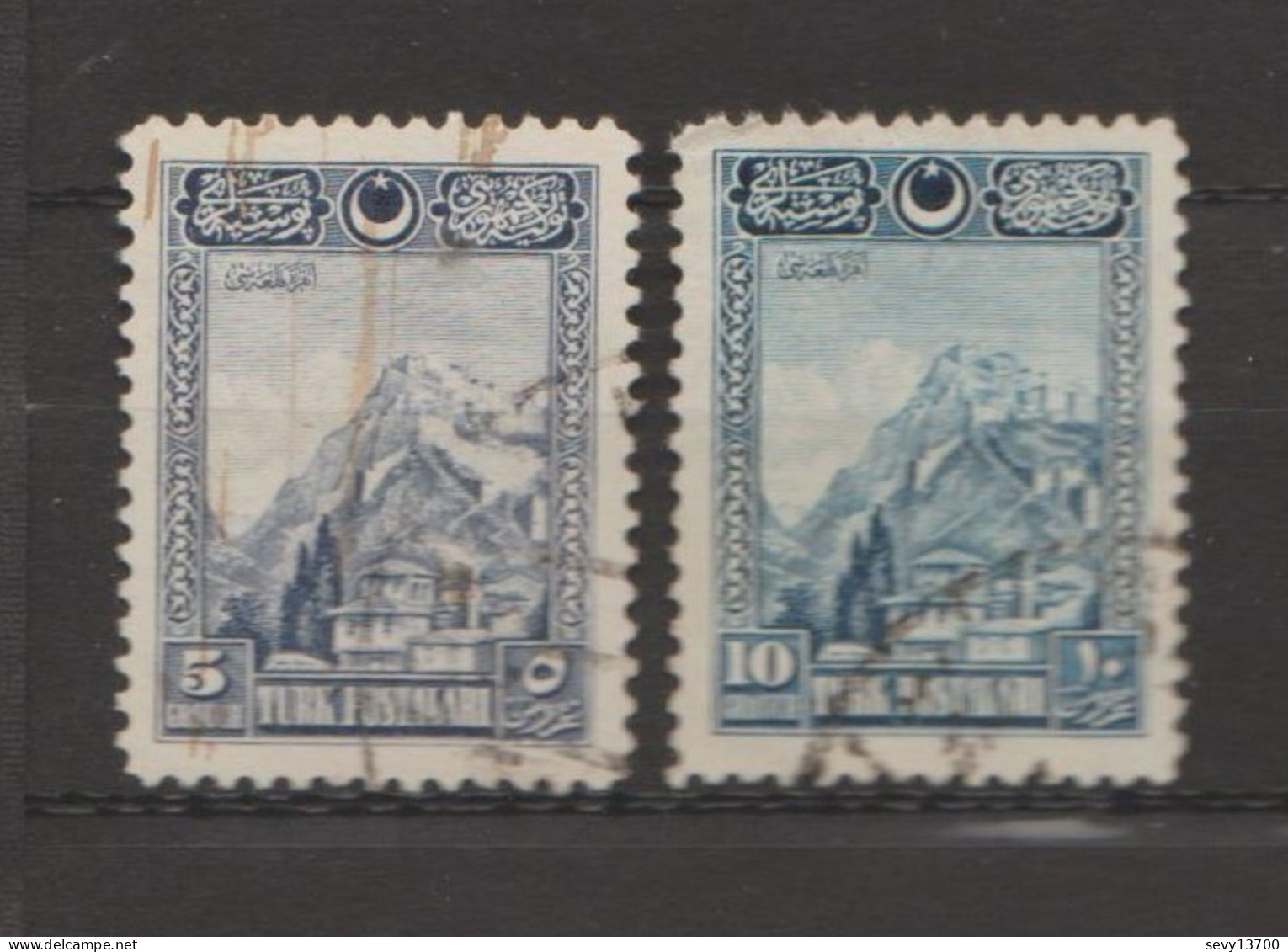 Turquie 5 Timbres - 2 Timbres La Forteresse D'Ankara Année 1926 Et 3 Timbres Neufs - Forteresse Rumeli Hisar - Usados