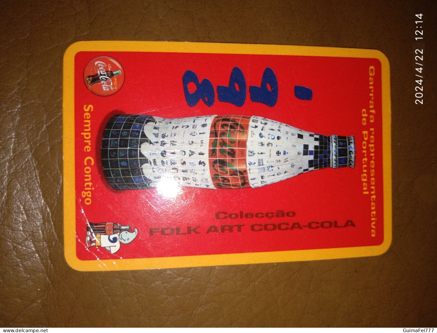 Calendário Coca Cola Portugal 1998 - Tamaño Pequeño : 1981-90