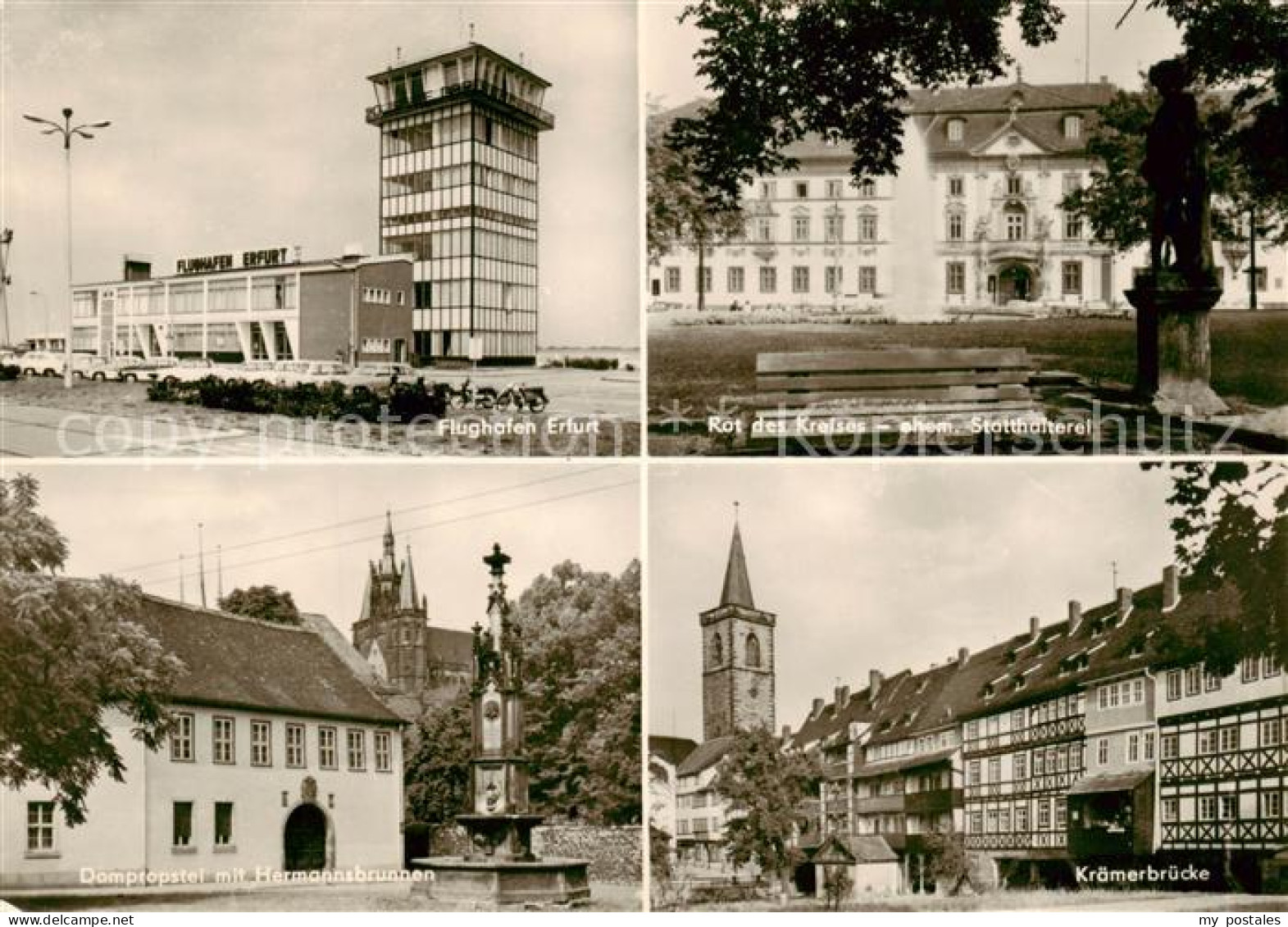 73860210 Erfurt Flughafen Rat Des Kreises Ehem. Statthalterei Dompropstei Herman - Erfurt