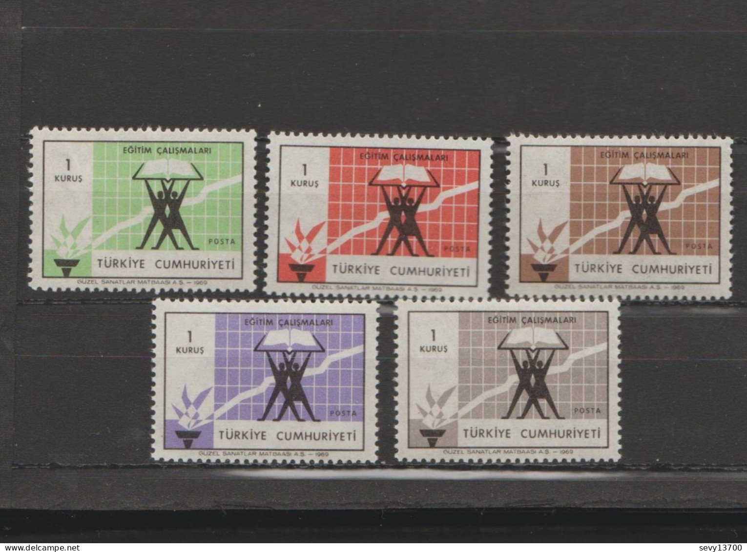 Turquie - Lot 5 Timbres Neufs - Série Développement - Année 1969 - Mi 2130 - 2127 - 2128 - 2126 - 2129 - Nuevos