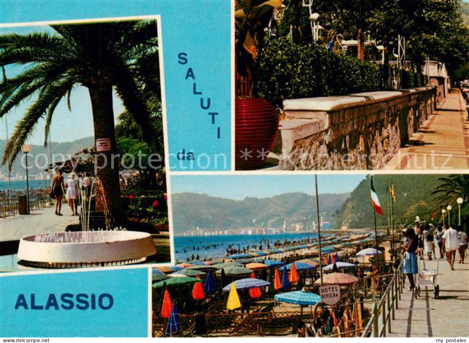 73860141 Alassio Liguria IT Promenade Strand  - Autres & Non Classés