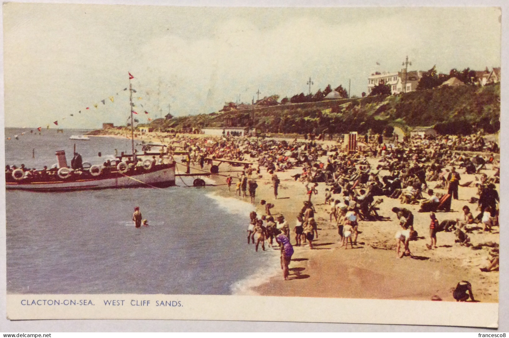 1958 CLANCTON ON SEA WEST CLIFF SANDS - Clacton On Sea