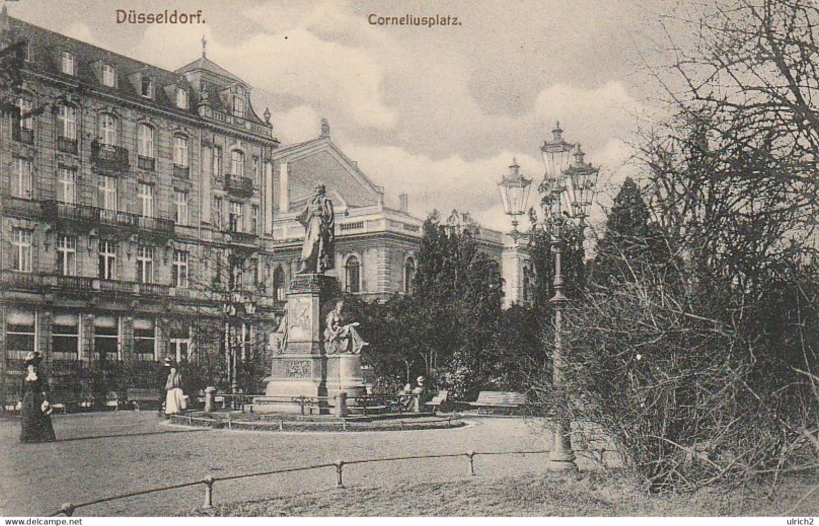 AK Düsseldorf - Corneliusplatz - 1916 (68922) - Düsseldorf