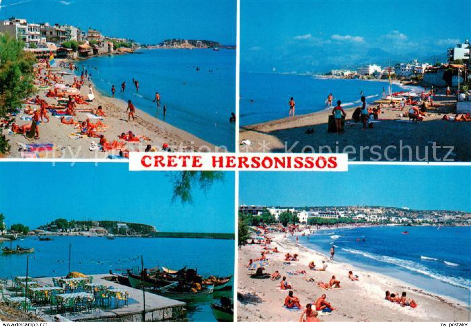 73860137 Crete-Hersonisos Straandpartien Panorama Crete-Hersonisos - Griechenland