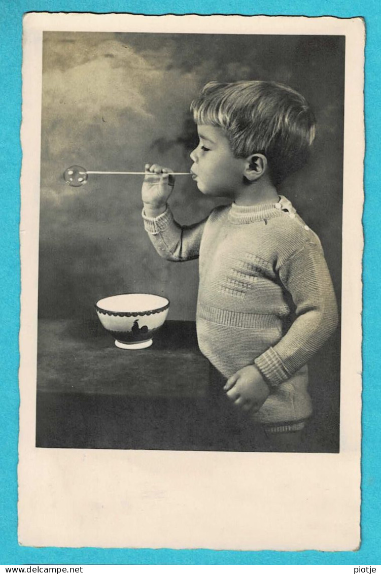 * Fantaisie - Fantasy - Fantasie (Enfant - Child - Kind) * (NPG 1812) Carte Photo, Faire Des Bulles, Blow Bubbles - Ritratti