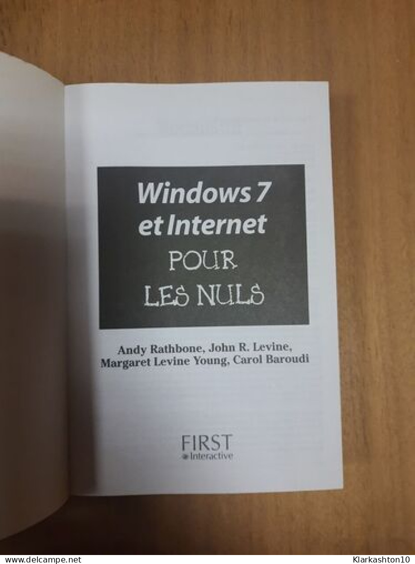Windows 7 & Internet Pour Les Nuls - Sonstige & Ohne Zuordnung