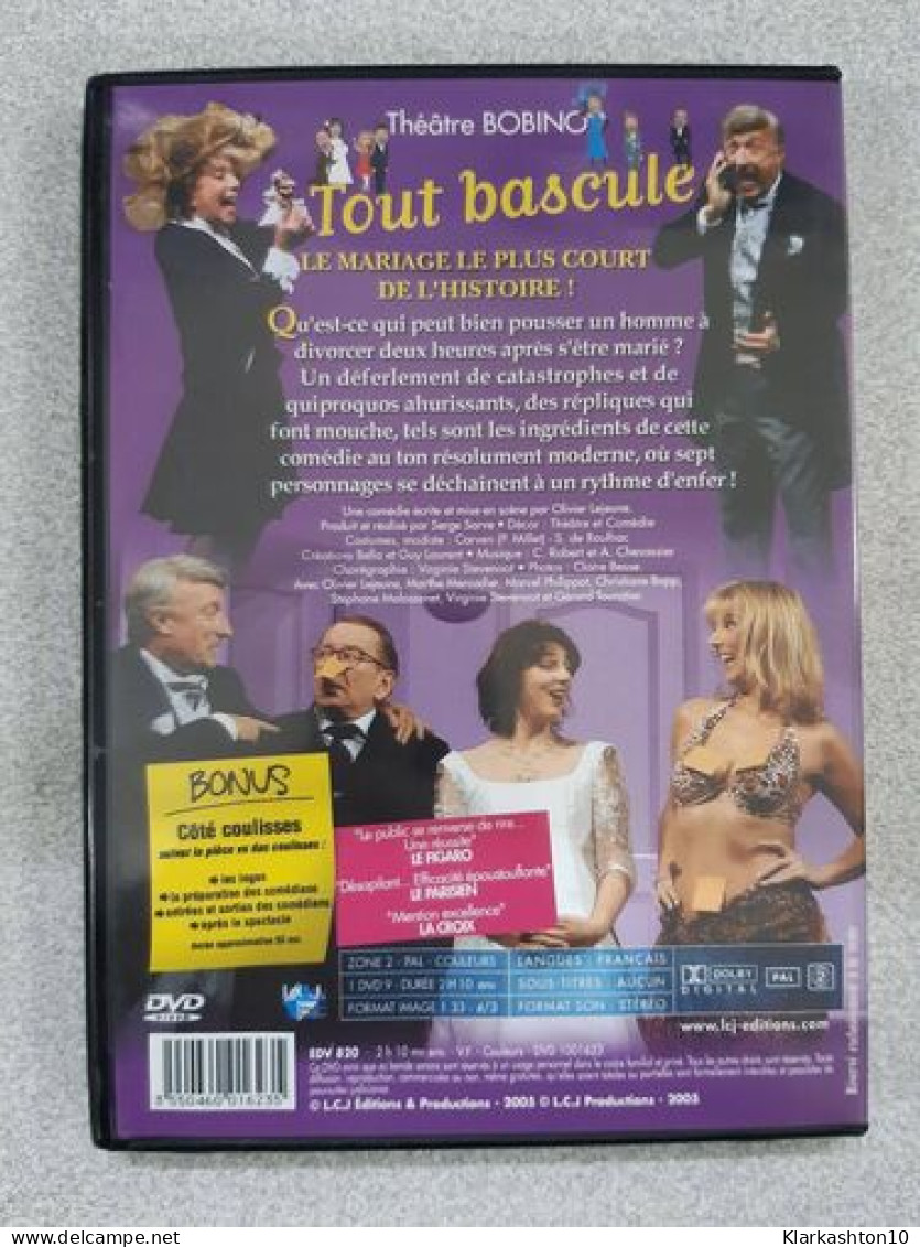 DVD Théâtre - Tout Bascule - Otros & Sin Clasificación