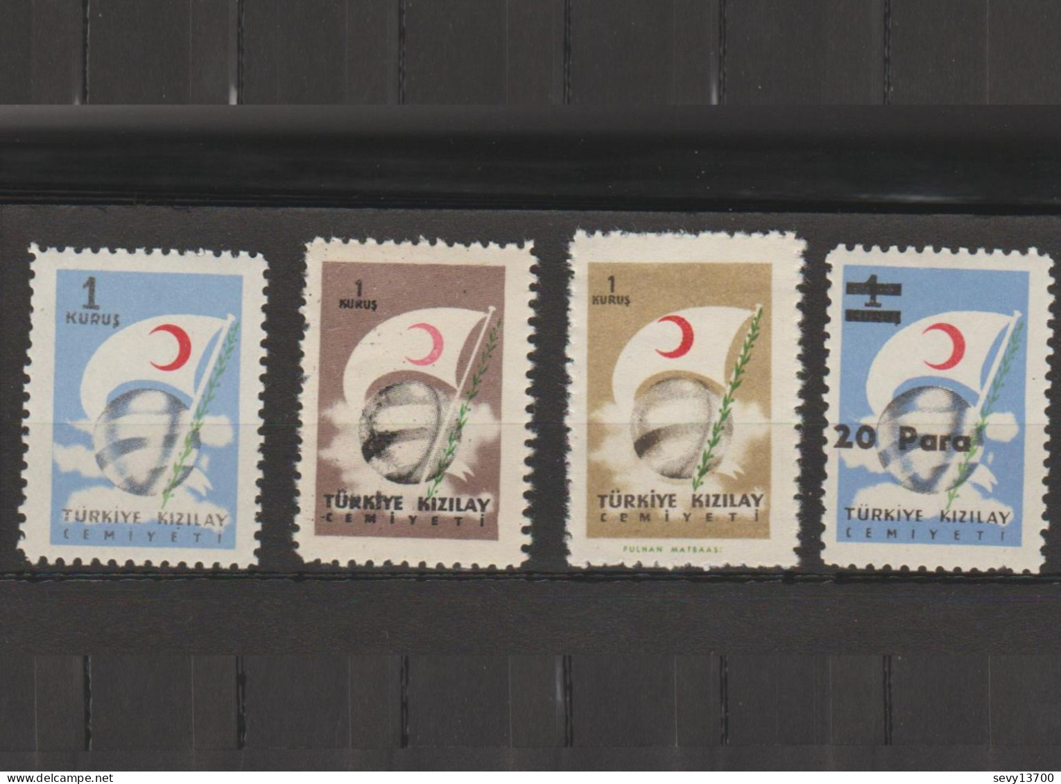 10 Timbres De Bienfaisance - Croissant Rouge - Neufs - Année 1957 Et Année 1954 - Liefdadigheid Zegels