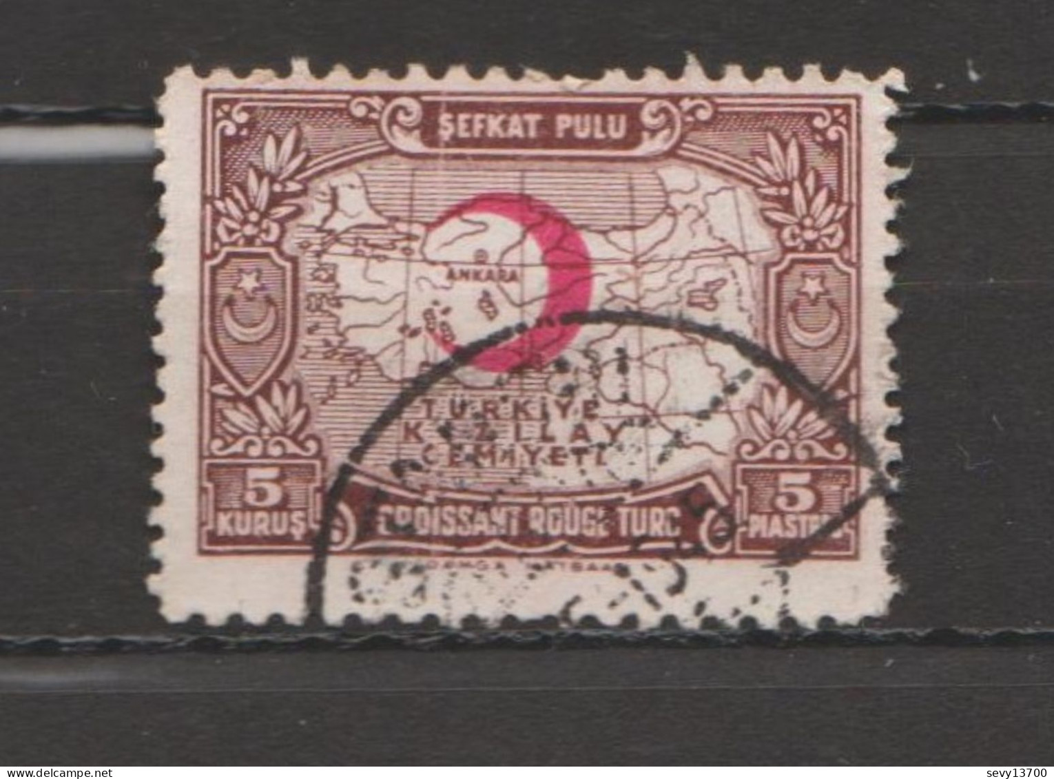 6 Timbres De Bienfaisance - Croissant Rouge - Charity Stamps