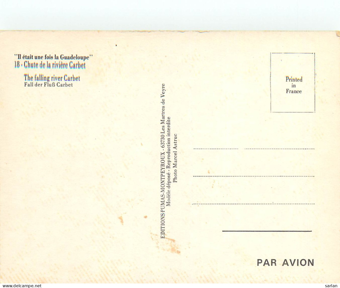 CPM , GUADELOUPE , Scan Recto-verso , * Lot 16- 85 - Autres & Non Classés