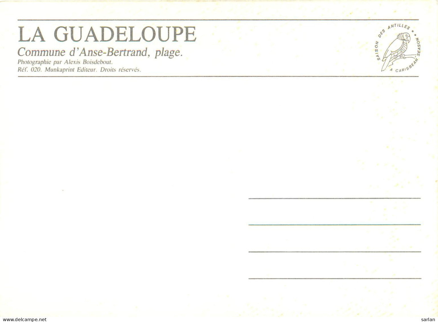 CPM , GUADELOUPE , Scan Recto-verso , * Lot 16- 91 - Other & Unclassified