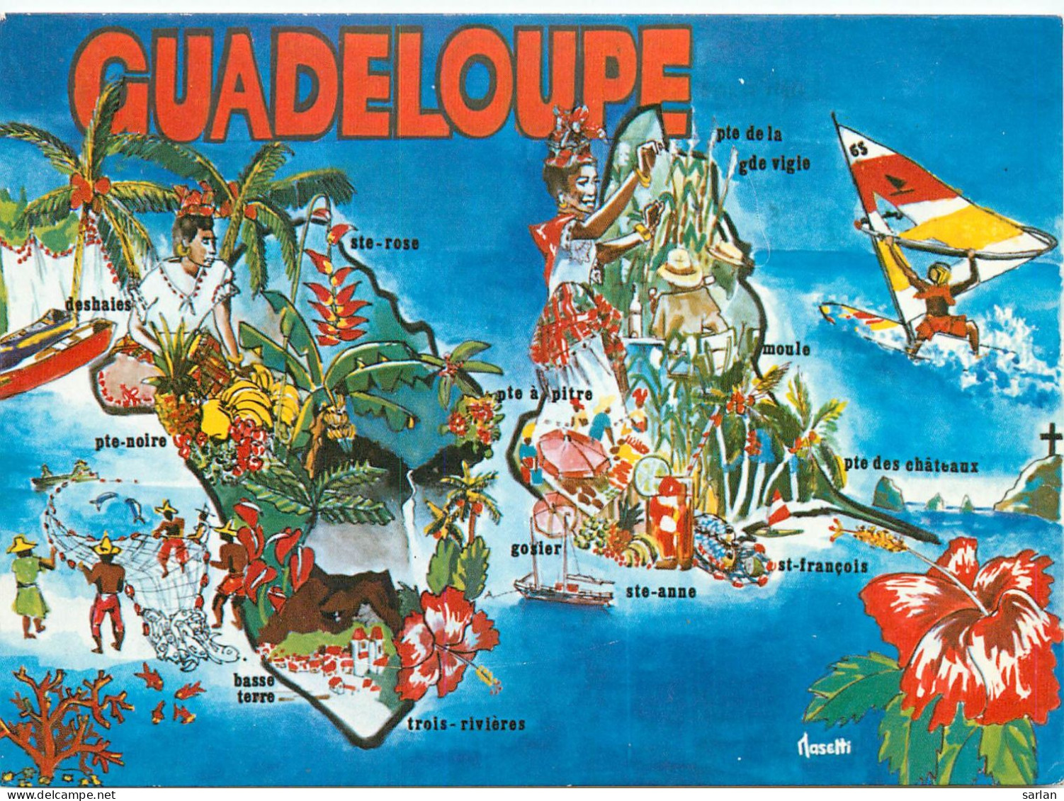 CPM , GUADELOUPE , Scan Recto-verso , * Lot 16- 59 - Otros & Sin Clasificación