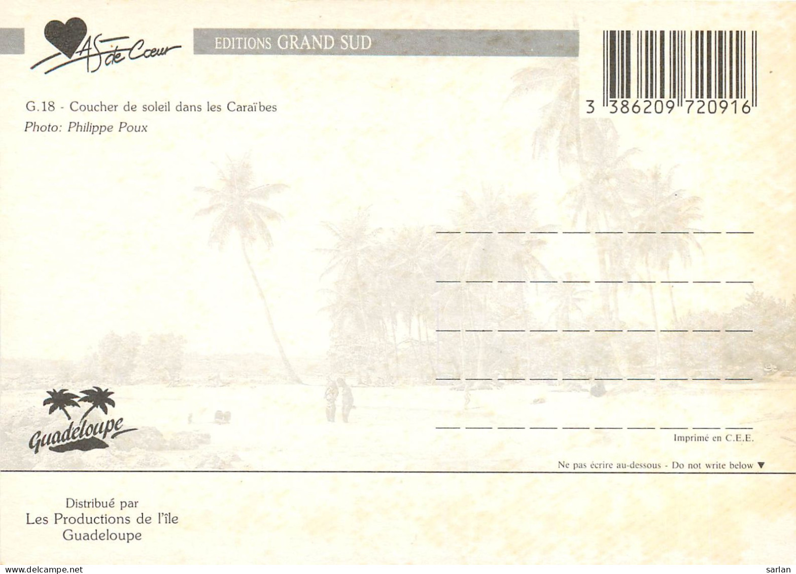 CPM , GUADELOUPE , Scan Recto-verso , * Lot 16- 53 - Other & Unclassified