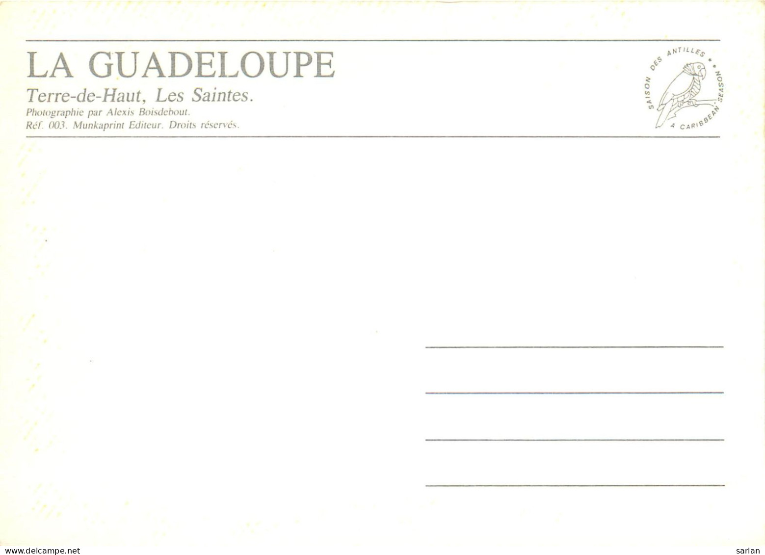 CPM , GUADELOUPE , Les Saintes , * Lot 16- 31 - Autres & Non Classés