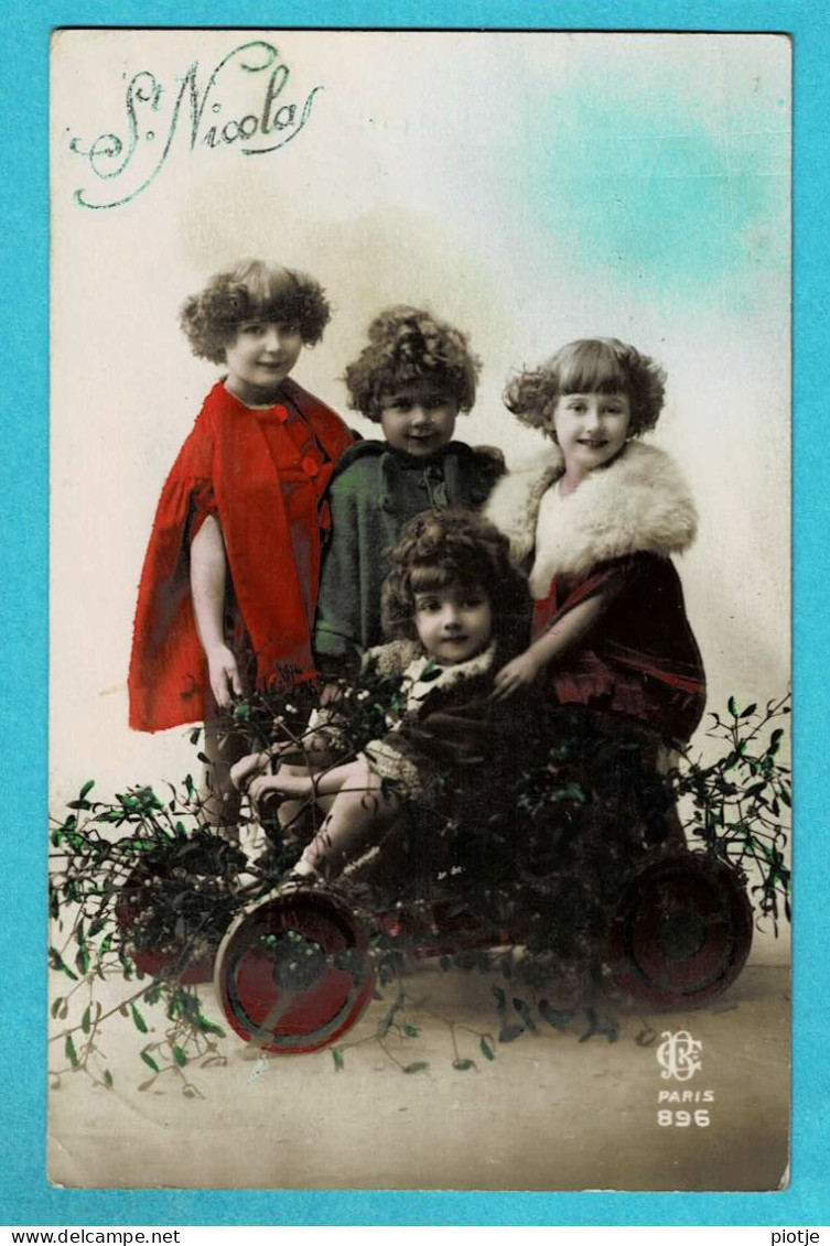 * Fantaisie - Fantasy - Fantasie (Saint Nicolas - Sinterklaas) * (BC Paris 896) Enfant, Go-kart, Girls, Filles, Voiture - Saint-Nicholas Day