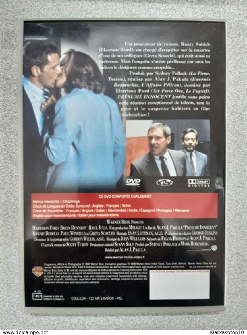 DVD Film - Présumé Innocent - Otros & Sin Clasificación