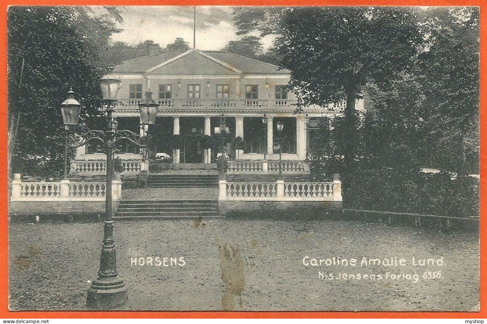 DK129_*  HORSENS * CAROLINE AMALIE LUND * SENT 1909 - Danemark